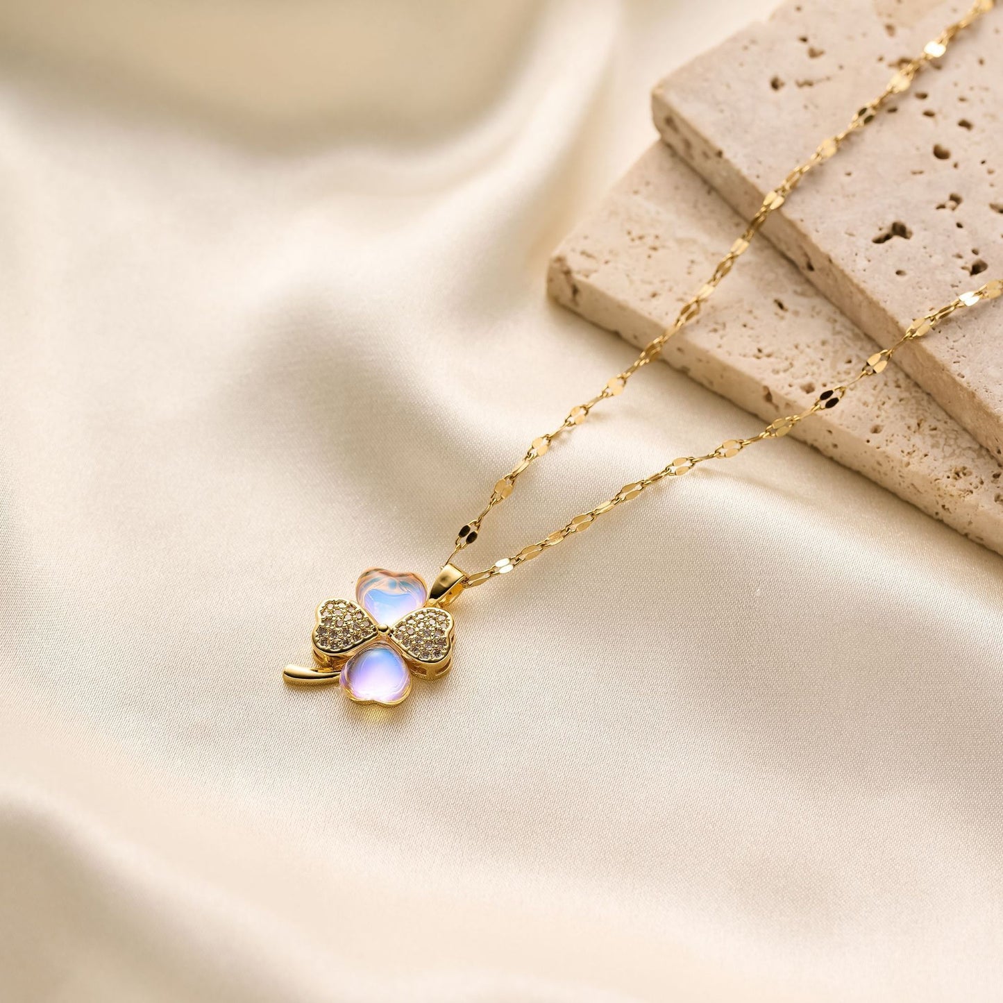 Diamond Four-Leaf Clover Necklace