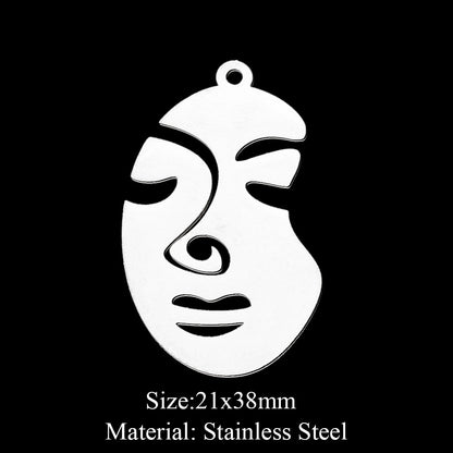 5 pcs/bag, eye fairy face pendant.