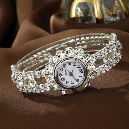 Watch Fashion Necklace Earrings Ring Jewelry Set