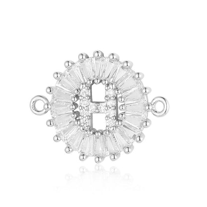 fashion 26 English letters copper zircon pendant