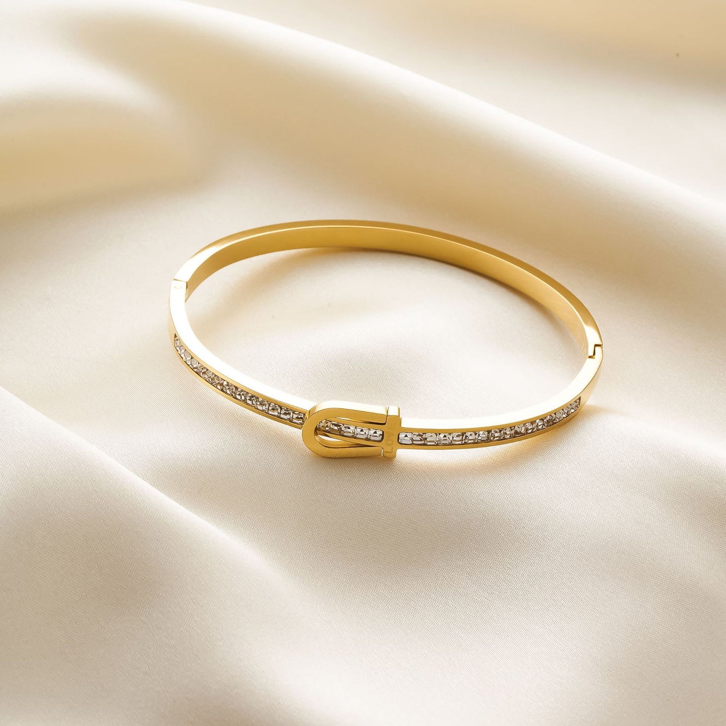 Titanium Steel Horseshoe Buckle Bracelet