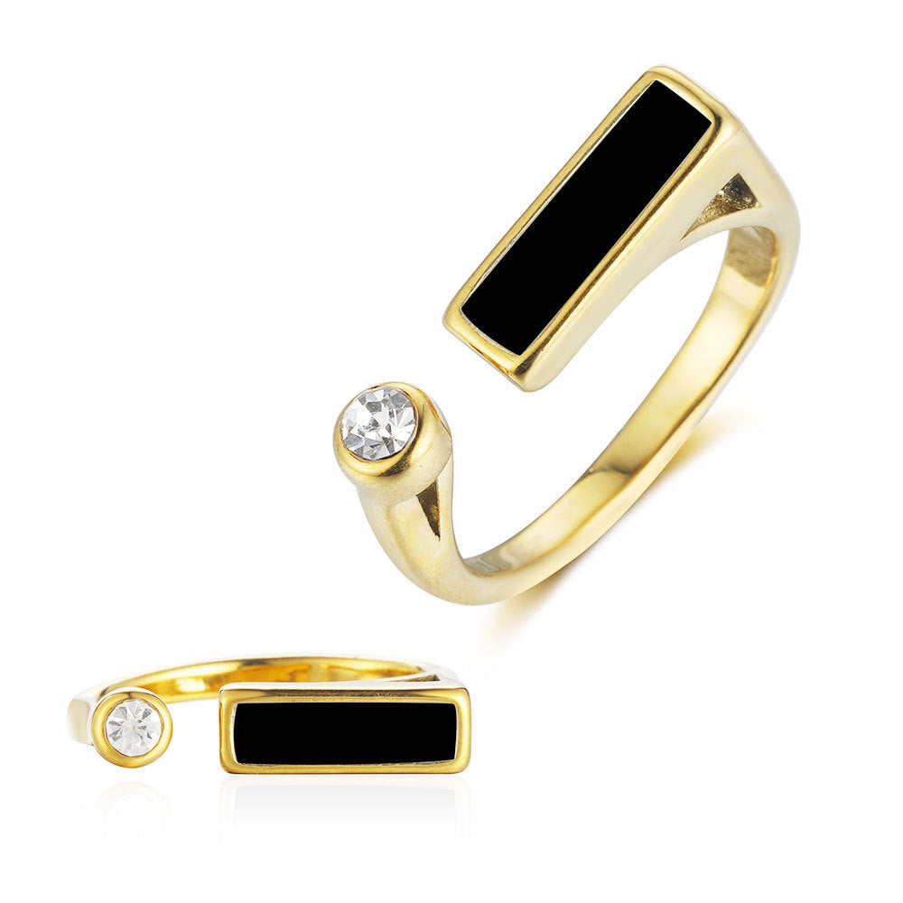 Dripping star love peach heart titanium steel ring