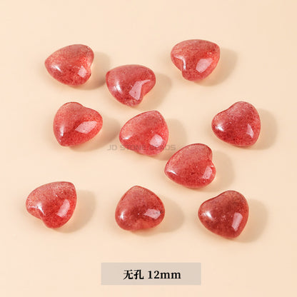 Gray Moonlight Pixiu Red Strawberry Crystal Pendant