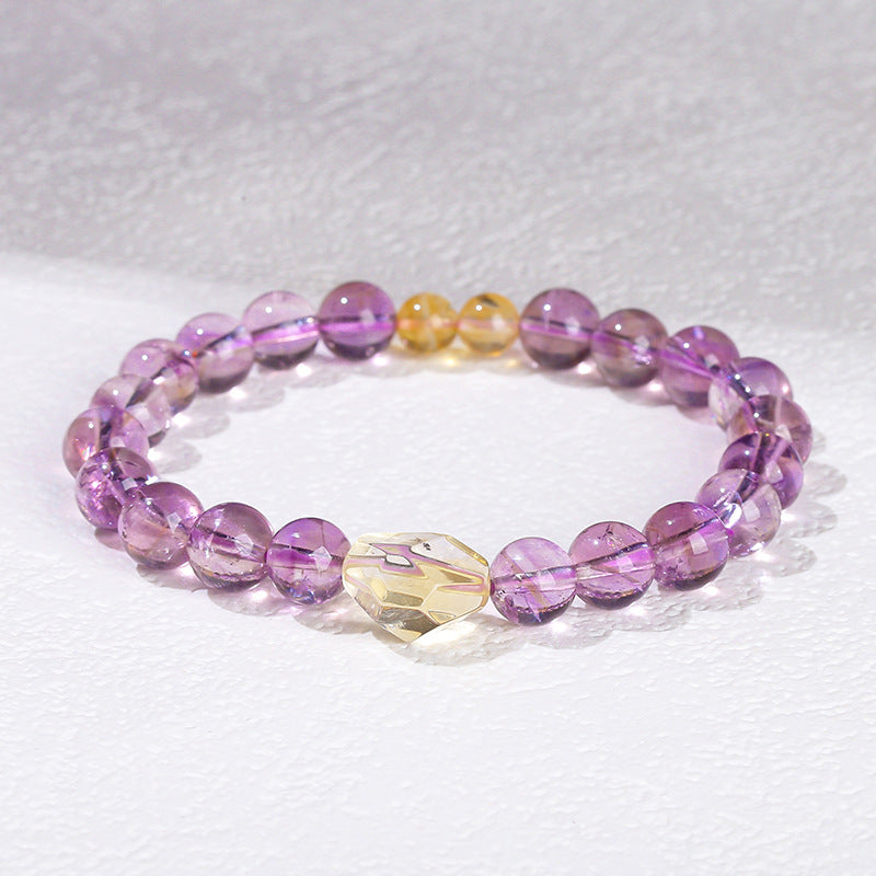 7A Natural Ice Transparent Amethyst Bracelet