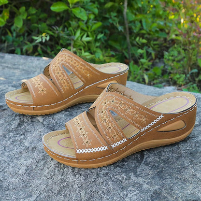 Wedge slippers women's shoes