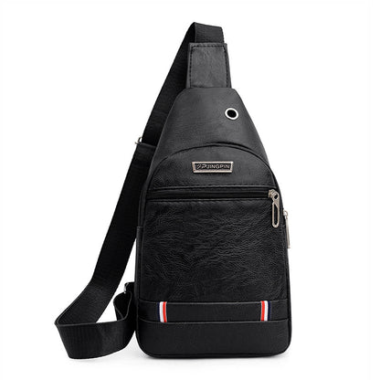 PU men's breast bag