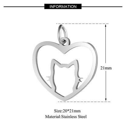 5 pcs/titanium steel jewelry connecting accessories pendant