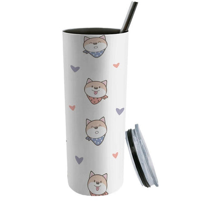 Stainless steel inside and outside 304 straight cup thermos cup