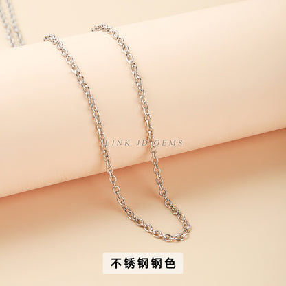 O-chain black braided wax rope