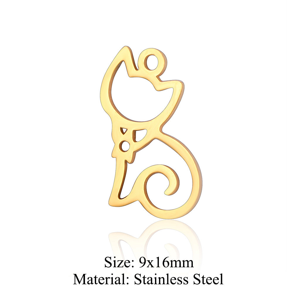 5 pcs/titanium steel pendant pigeon owl dolphin