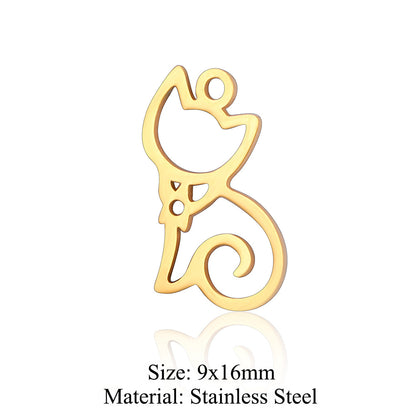 5 pcs/titanium steel pendant pigeon owl dolphin