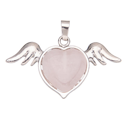 asas naturais de cristal amor pingente de cristal 