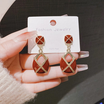 Drop Geometric Medieval Earrings