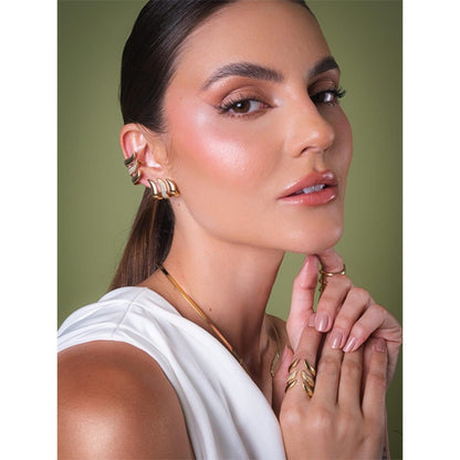 Pendientes de plumas de diamantes de imitación 