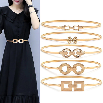 Elastic Metal Belt Gold