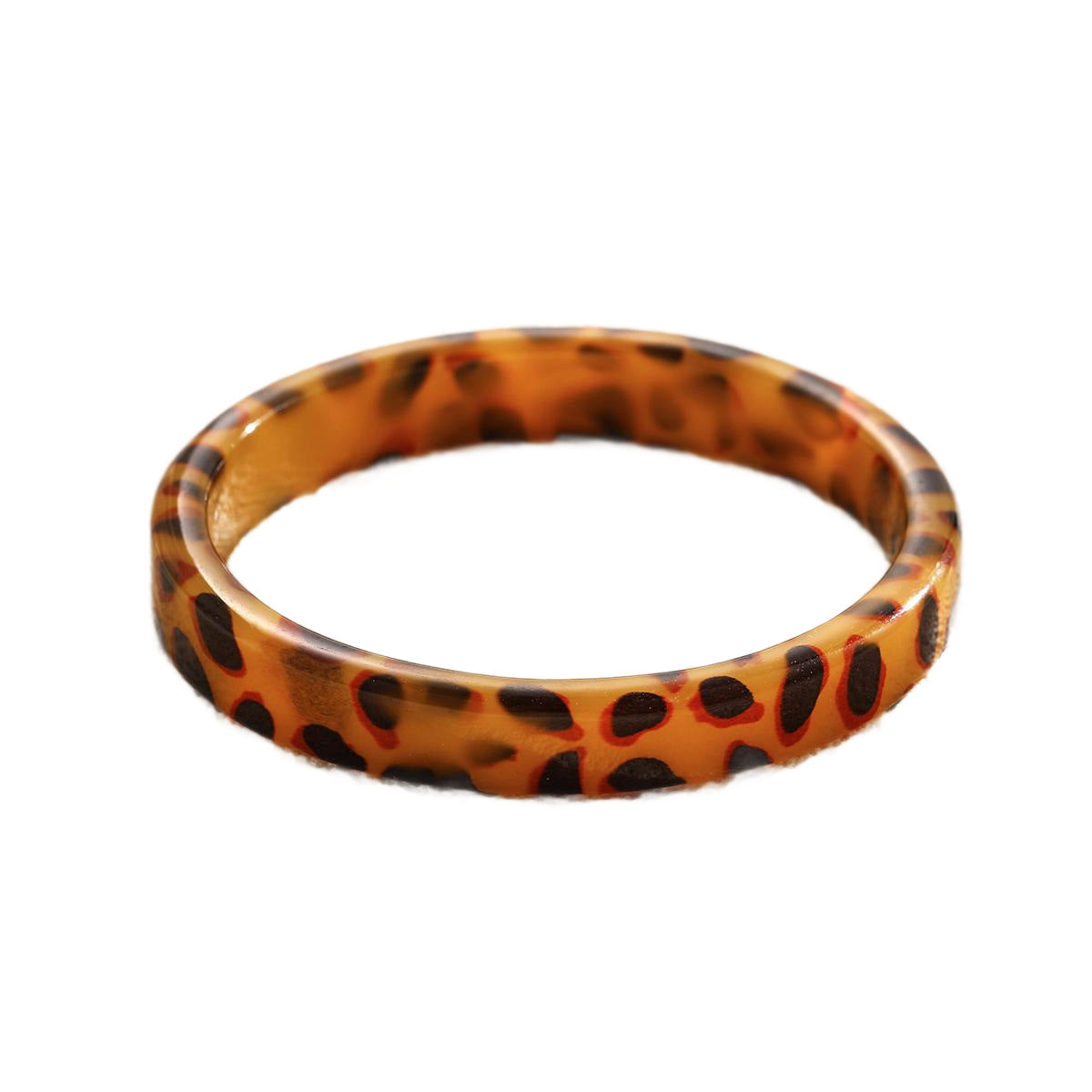 Leopard Print Acrylic Bracelet
