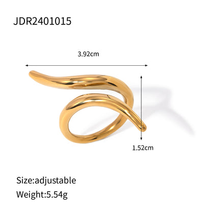 Crosshatch open ring