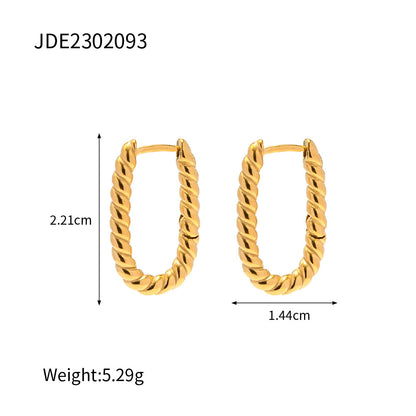 Symmetrical braided earrings