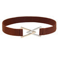 Silver triangular elastic waist chain