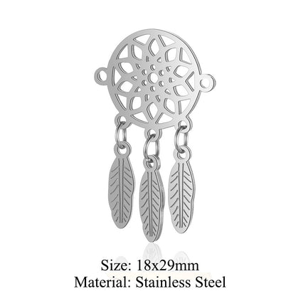 5 pcs/titanium steel accessories Tree of Litfe pendan