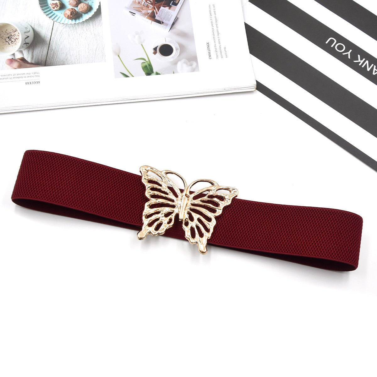 Hollow butterfly decorative belt