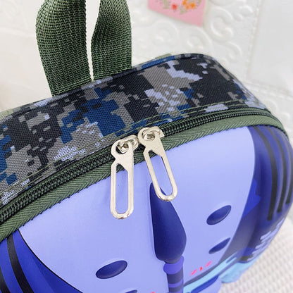 Lindo bolso escolar multicolor de cáscara de huevo 