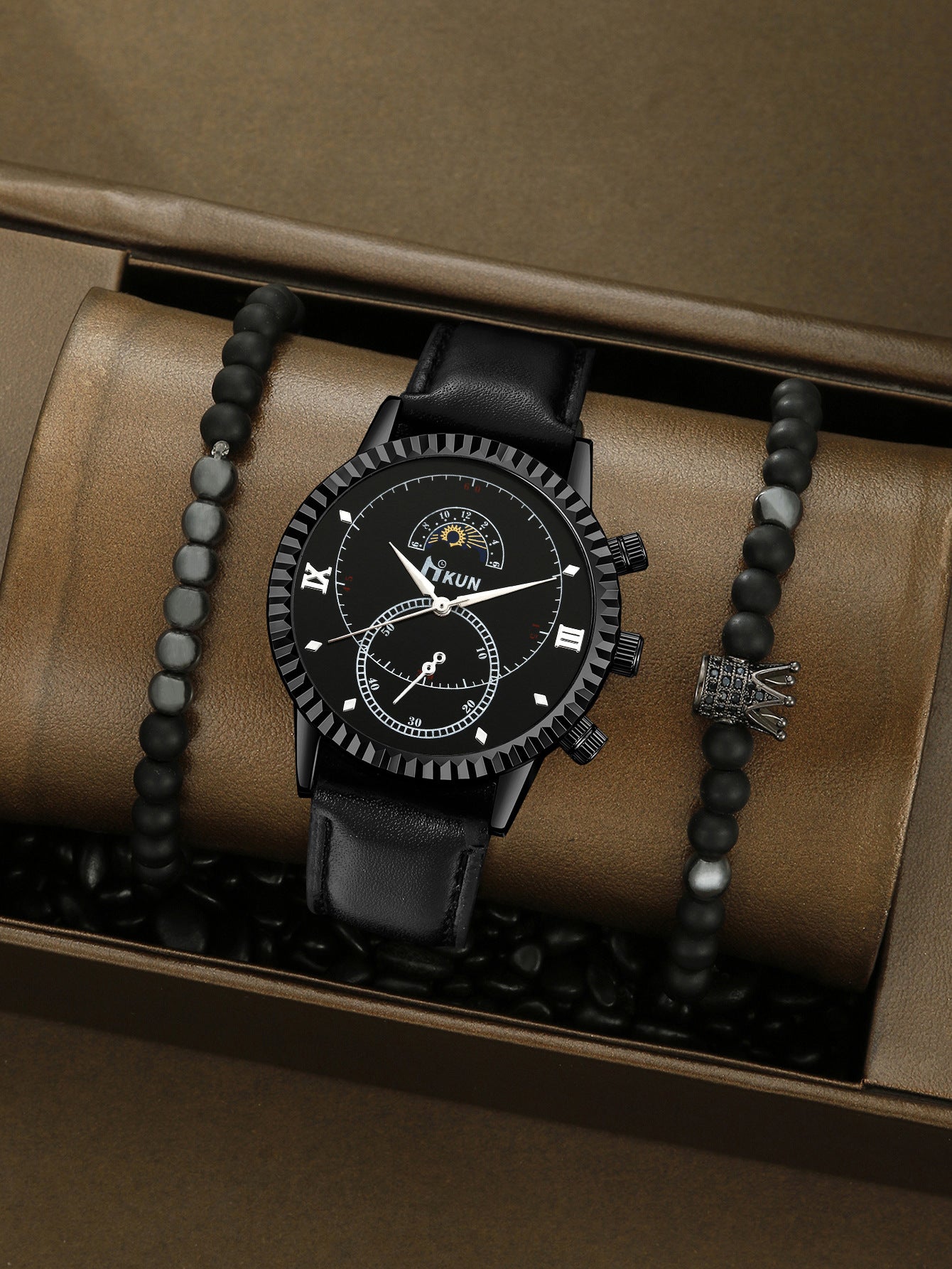 Creative Alloy Watch Sports Bracelet Set