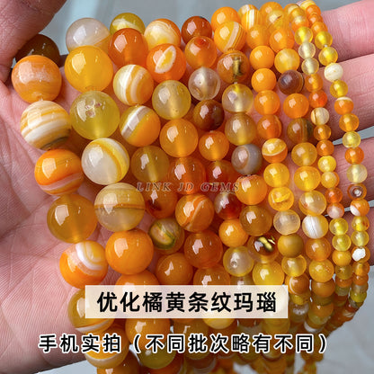 Striped agate loose beads
