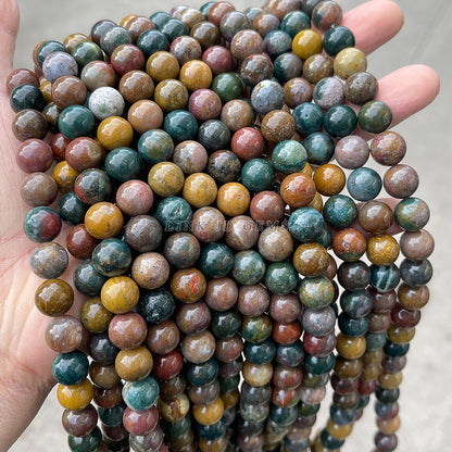 Blue ocean stone loose beads DIY jewelry accessories