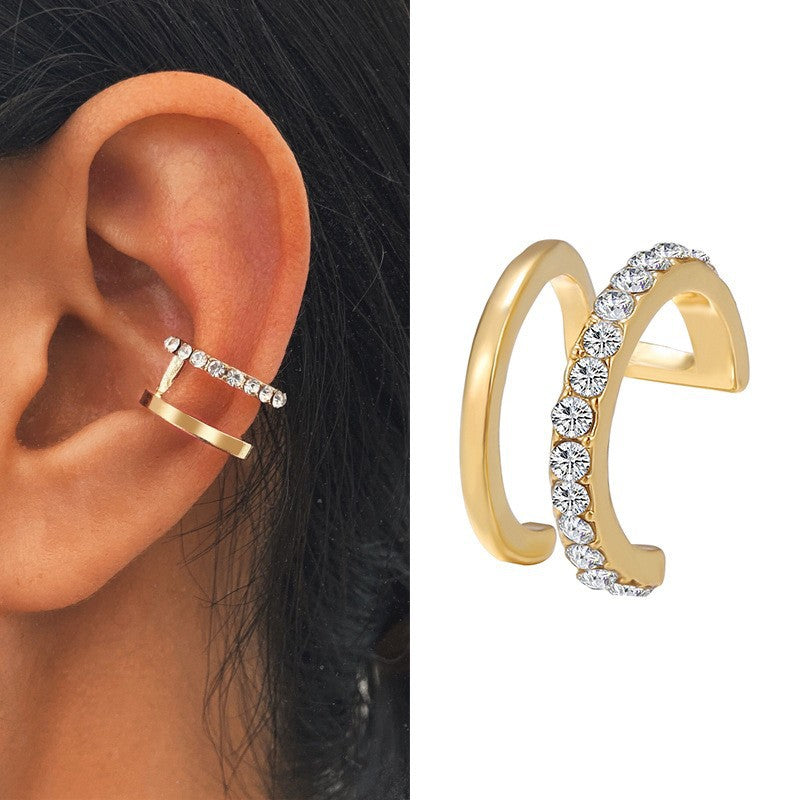 Double layer U-shaped non-pierced ear clip wholesale