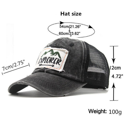 Vintage Embroidered Explorer Cap