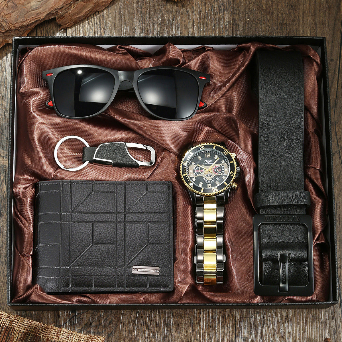 Steel belt watch quartz watch 5-piece set