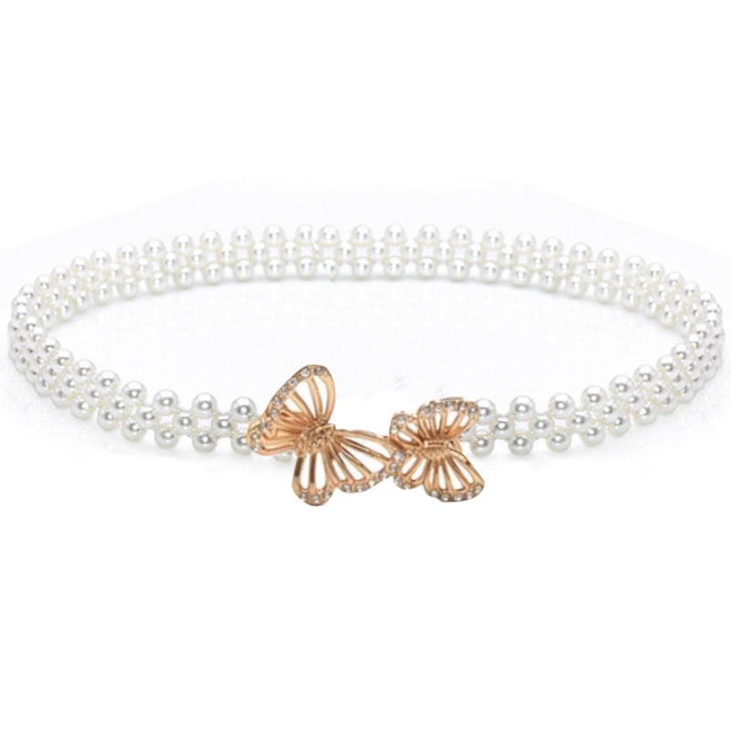 Fashion pearl waist chain