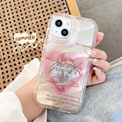 Apple 15 Pro Wave Summer Heat iPhone 12/11 Coconut Tree Shockproof