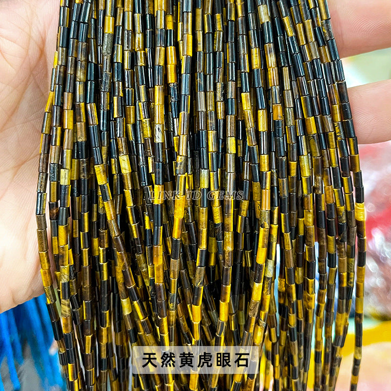 2X4mm agate round tube beads loose beads