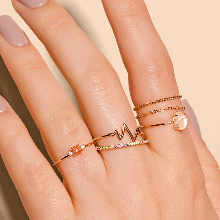 Open heart ring