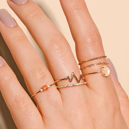 Open heart ring