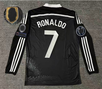 14-15 La Liga Real Madrid Retro Black Away Jersey
