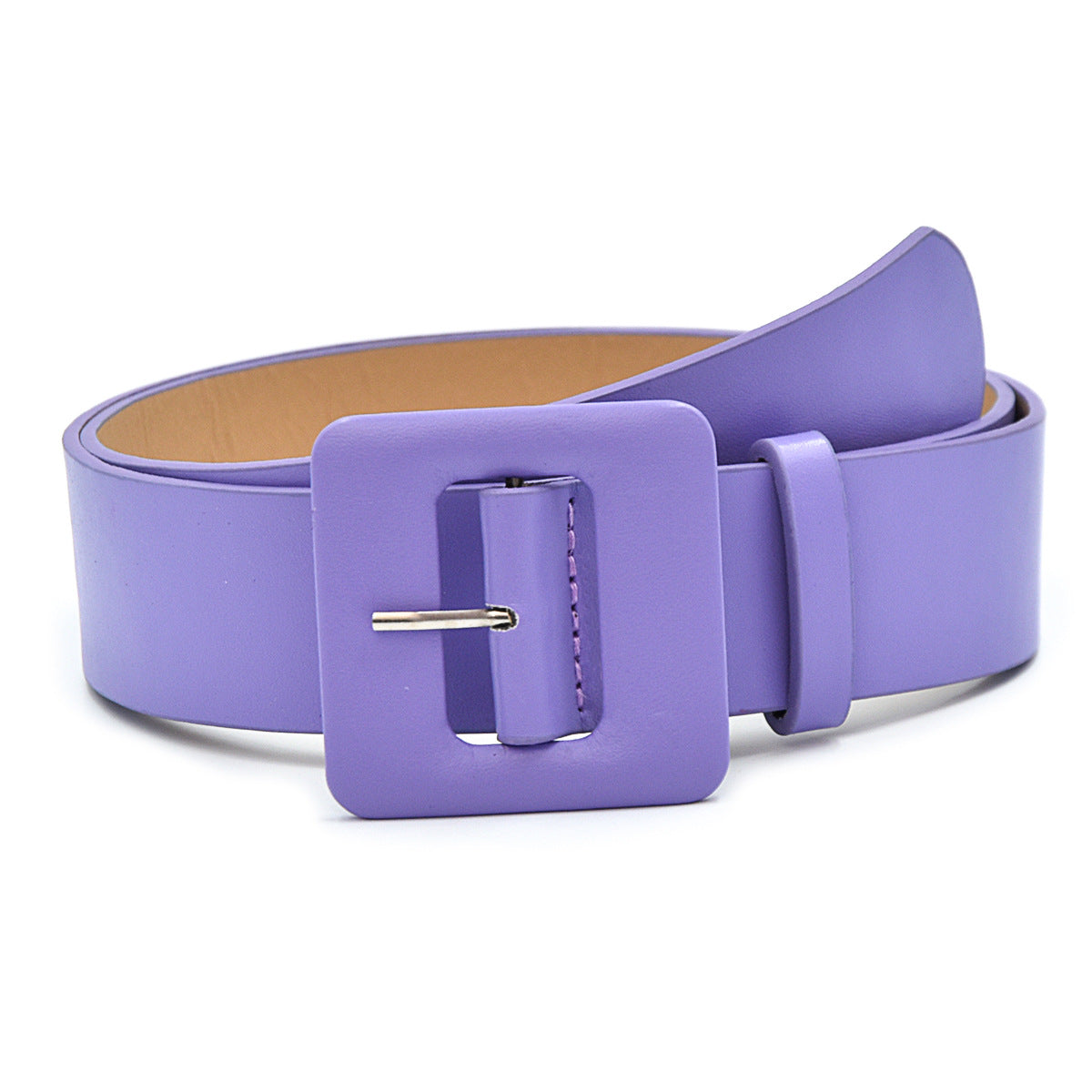 Non-porous square bag buckle belt
