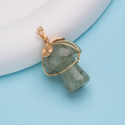 Pendente Cogumelo Cristal 20mm 