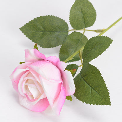 Simulation velvet rose single