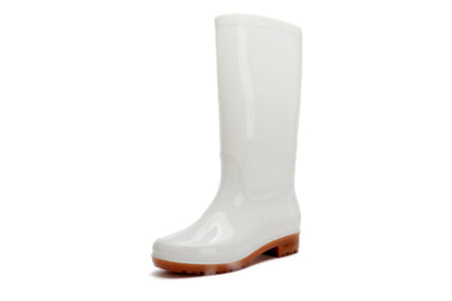 Non-slip work rain shoes solid color