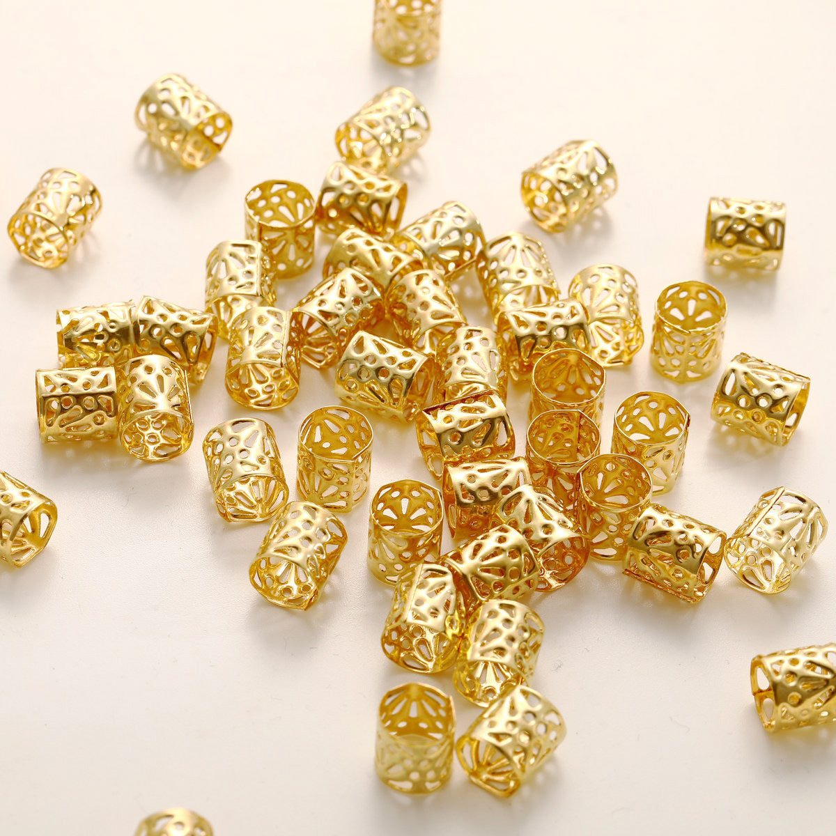 60Pcs Dreadlock Hair Rings