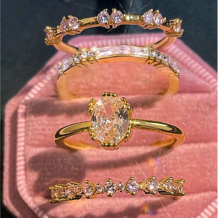 Oval Diamond Wedding Ring