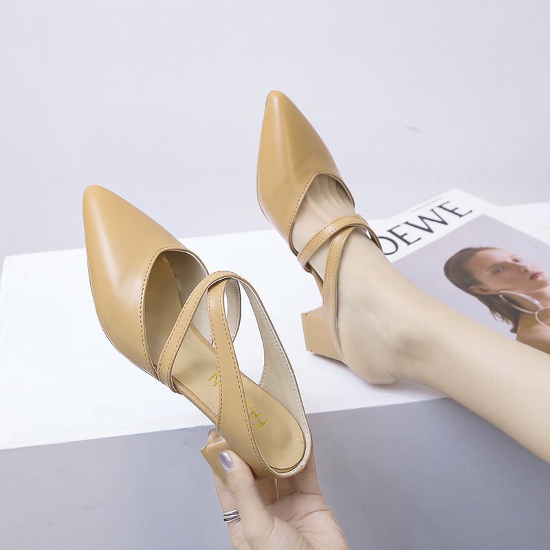 Thick Heel Cool Slippers Women's Fashion