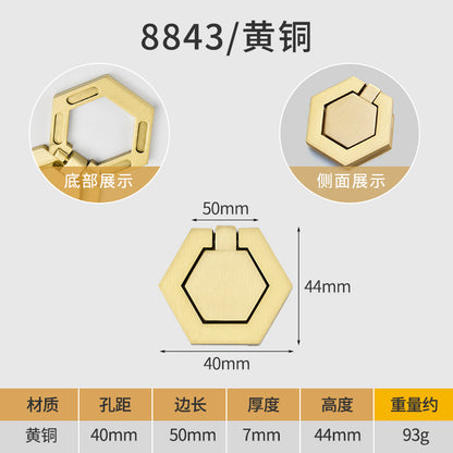 Hardware furniture copper handle