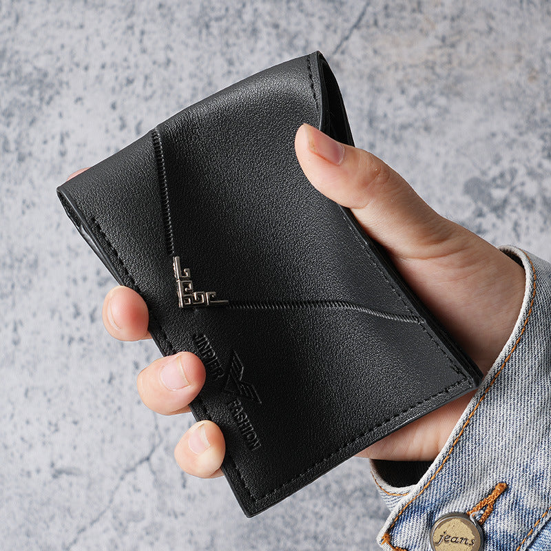 Horizontal Splicing Wallet Men