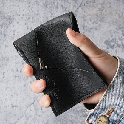 Horizontal Splicing Wallet Men