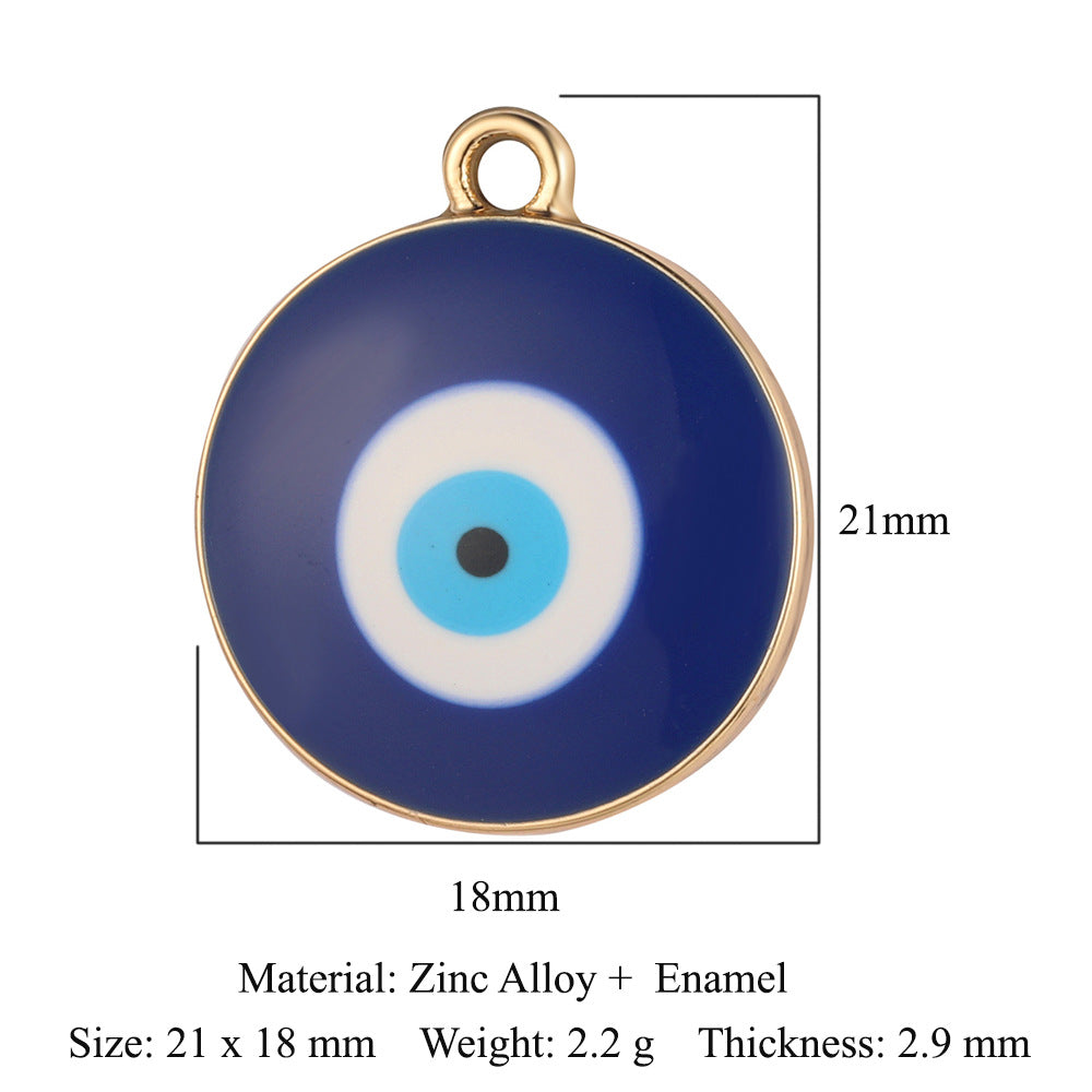 5 pcs/bag, palm eye, alloy necklace, earrings, pendant.