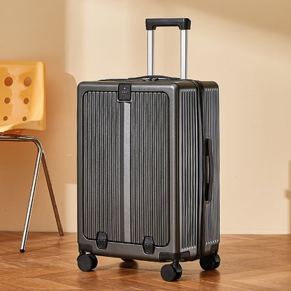 Front opening multi-function suitcase